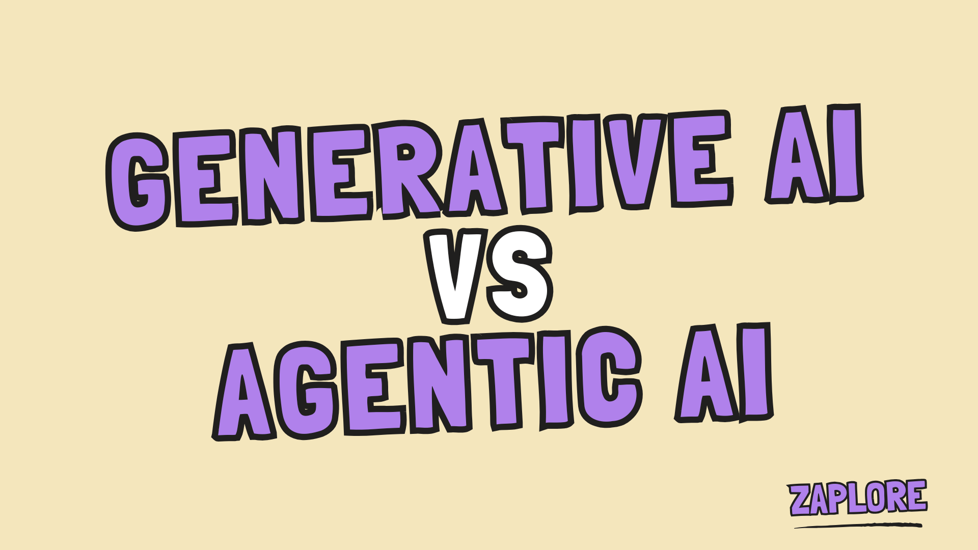 Generative AI Vs Agentic AI